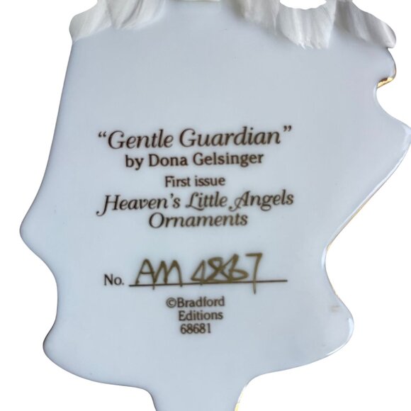 Heavens Little Angels Bradford Exchange Porcelain Ornaments Set Of 3 - Picture 9 of 16